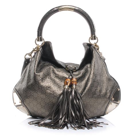 gucci drawstring hobo bag|gucci hobo bag with tassels.